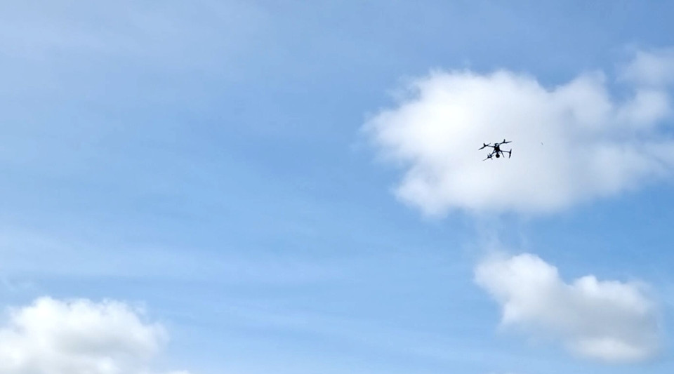 Drone in the air